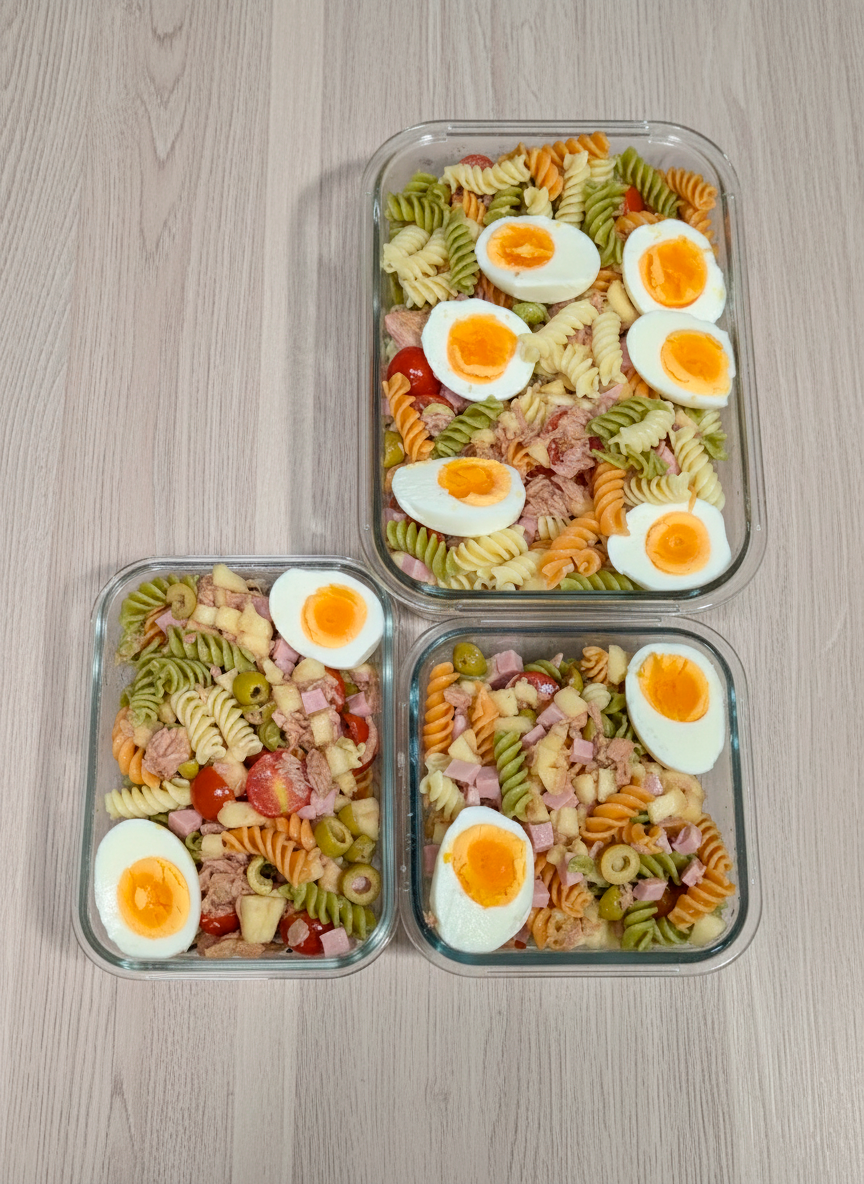 Ensalada de pasta mediterránea